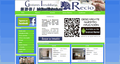 Desktop Screenshot of inmobiliariarecio.com