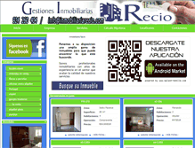 Tablet Screenshot of inmobiliariarecio.com